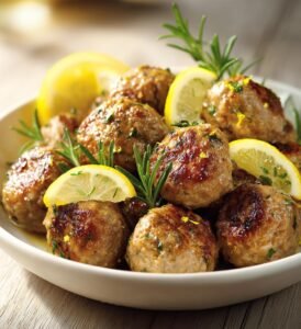 Påskköttbullar med lamm, citron och rosmarin