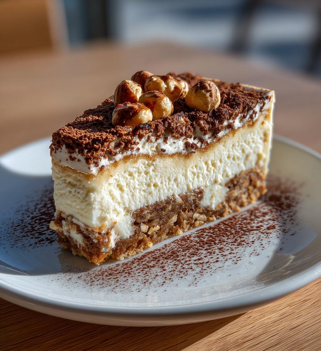 Hasselnötspralin-cheesecake – Enkel och God Dessert - steg för steg