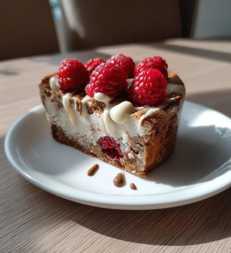 Hallonkakor med vit choklad och mjuk mitt