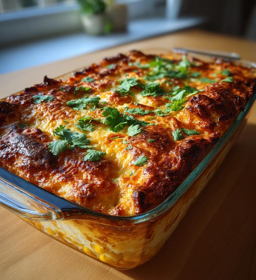 Krämig enchiladagratäng med kyckling och majs – Enkel och God middag - steg för steg