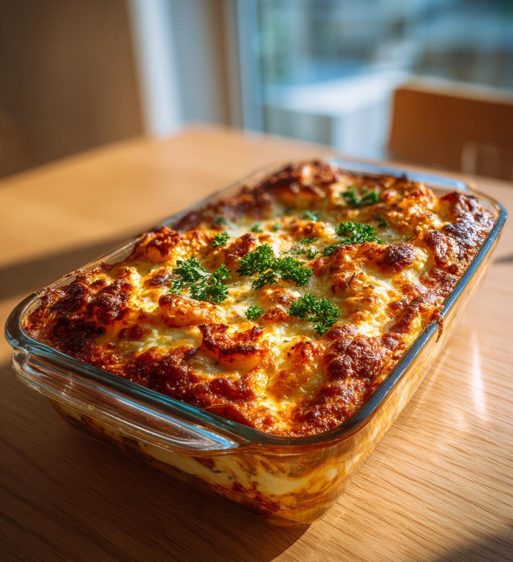 Räklasagne med chili, vitlök och mozzarella – Enkel och God!