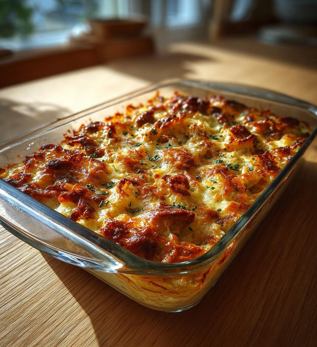 Falukorvsgratäng med potatismos och osttäcke - Enkel och God Middag - steg för steg