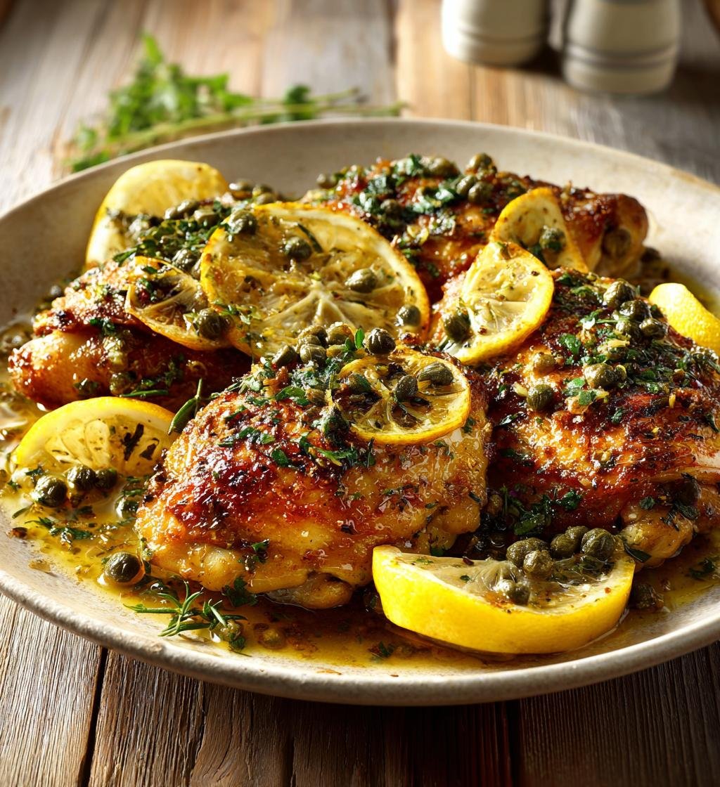 Ugnskyckling med citron, kapris och brynt smör – En perfekt middag
