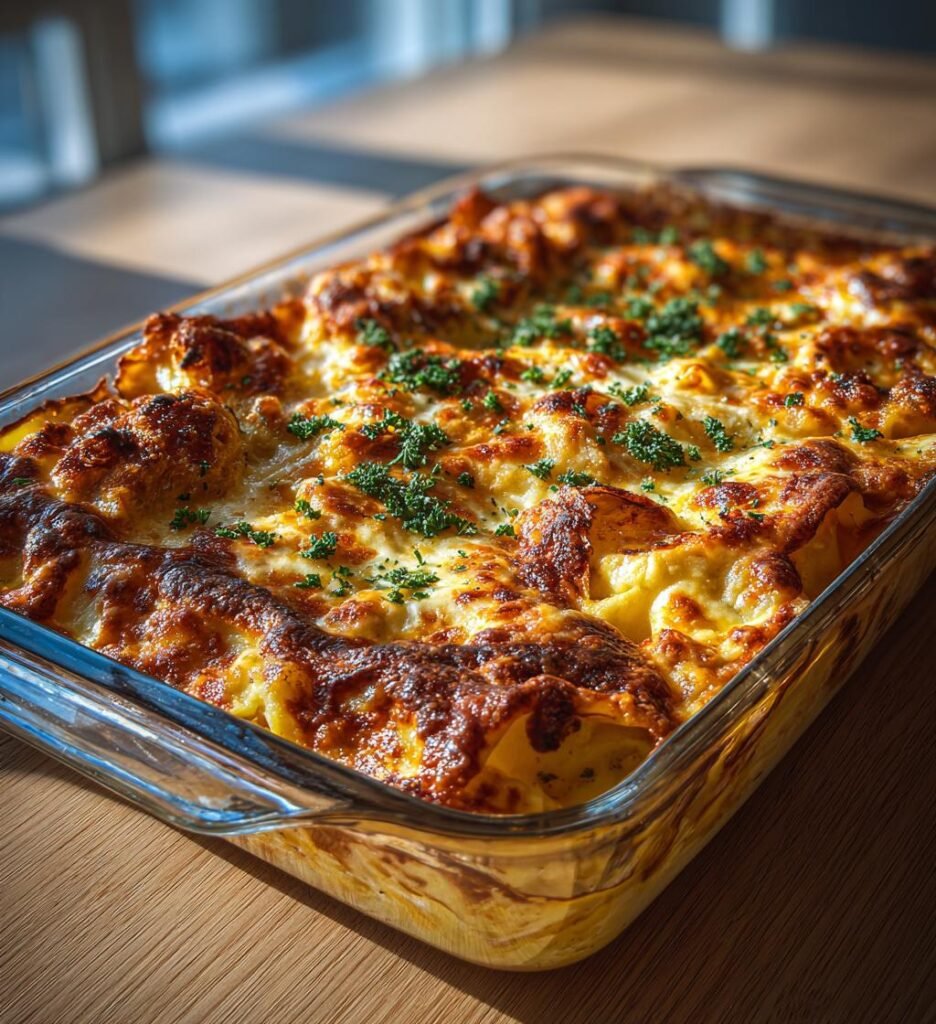 Skaldjurslasagne med saffran och parmesan