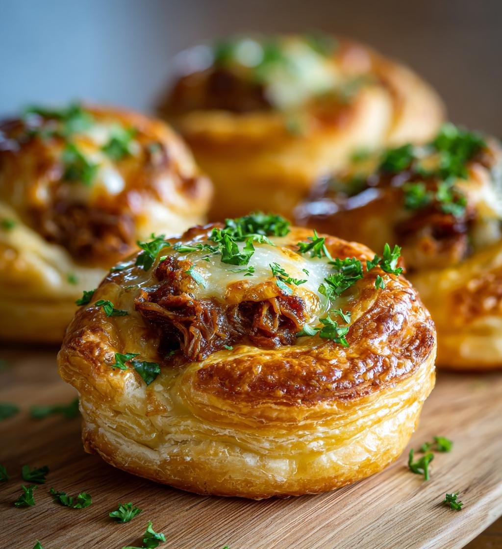 Smördegsfickor med pulled pork och cheddar – Enkla och Goda
