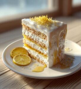 Citronkaka med glasyr