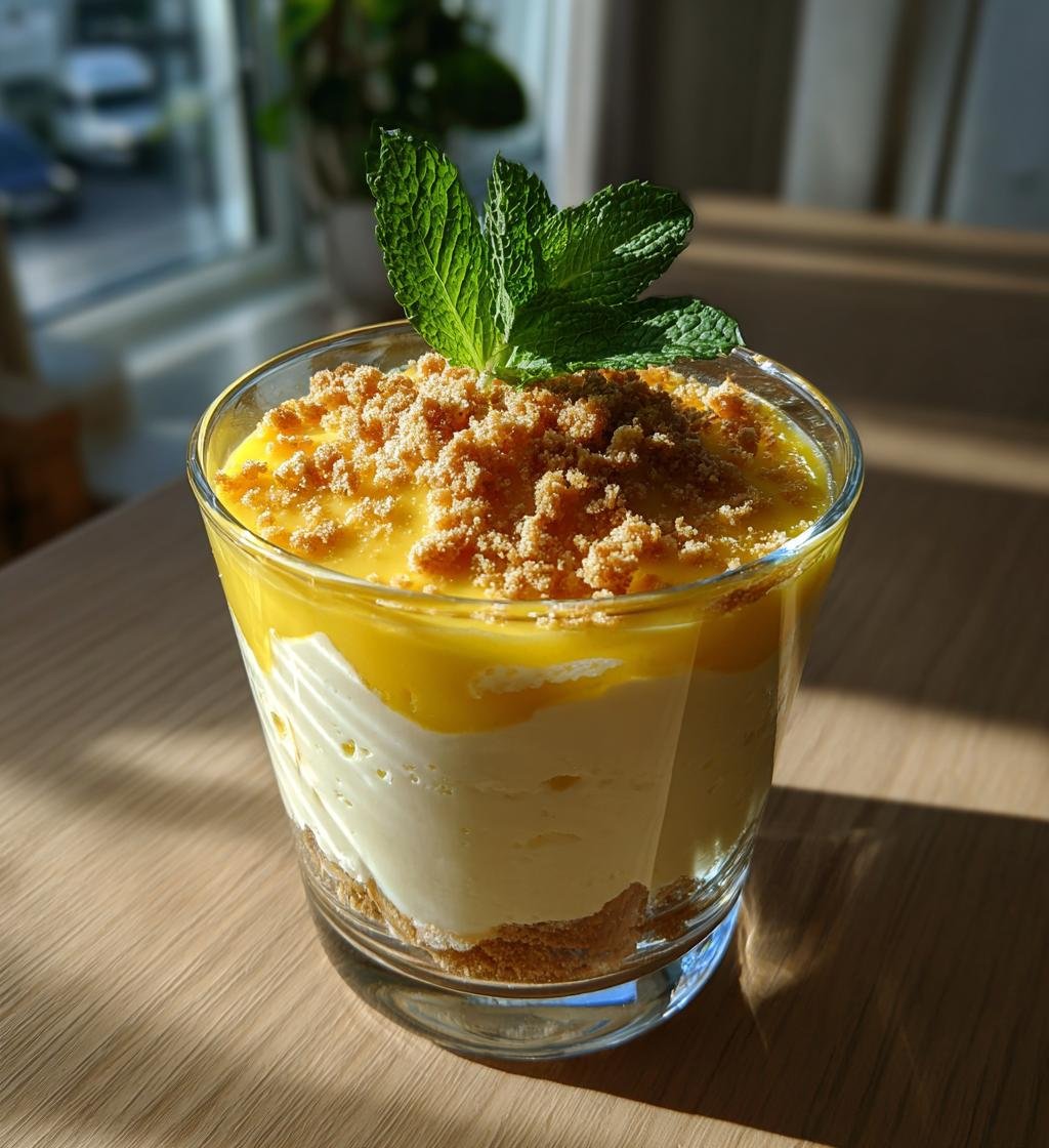Citroncurd-cheesecake i glas – Enkel och Krämig Dessert
