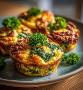Äggmuffins med spenat och ost