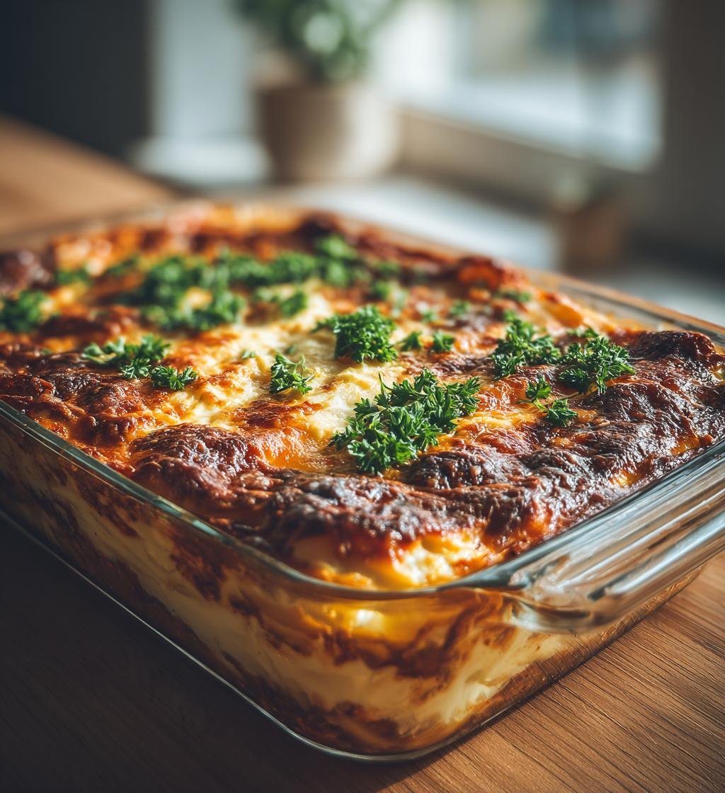 Vegetarisk pastitsio med linser, kanel och fetaost – Enkel och God
