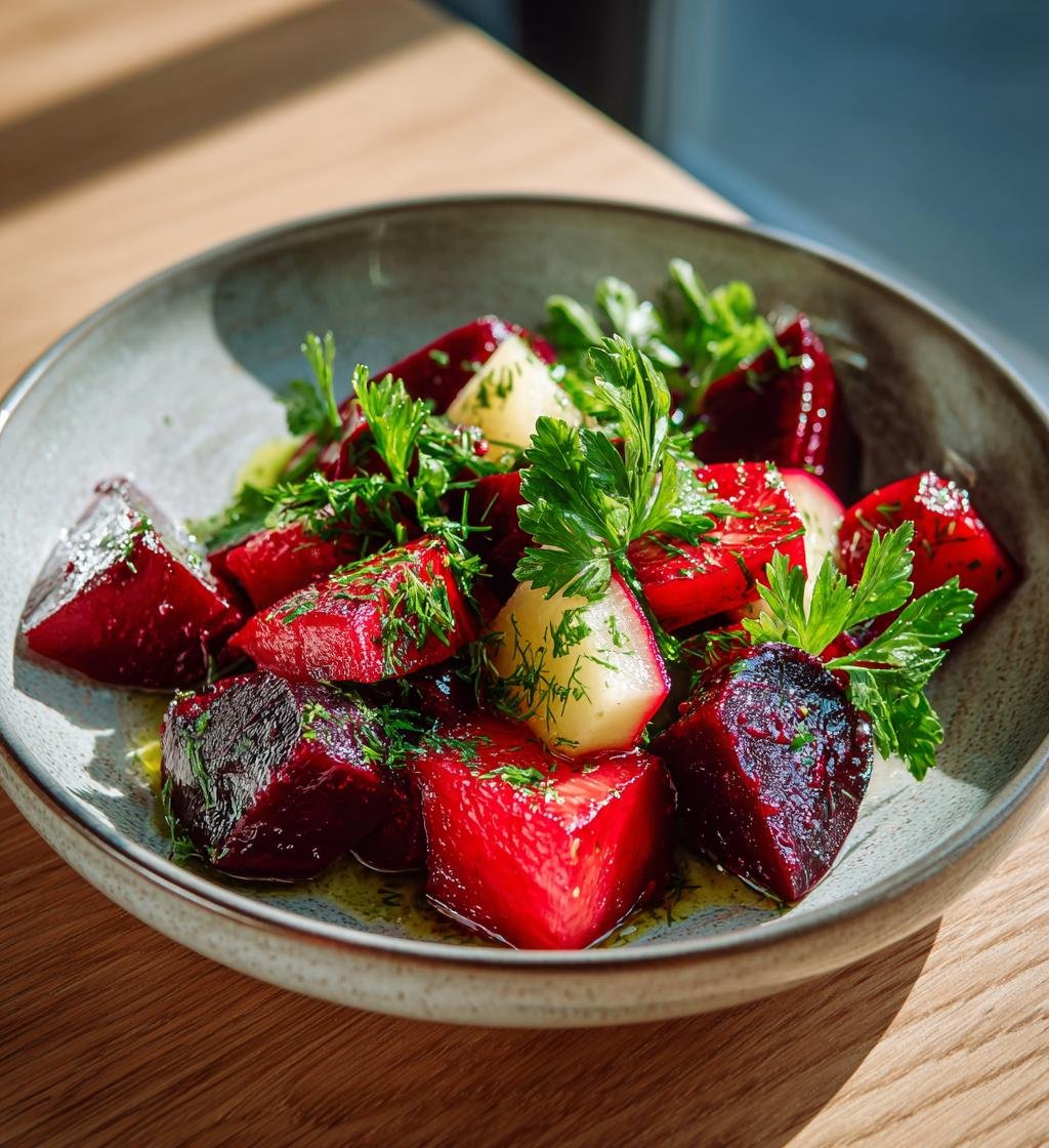 Hemlagad rödbetssallad med äpple – Enkel och God Sidorätt