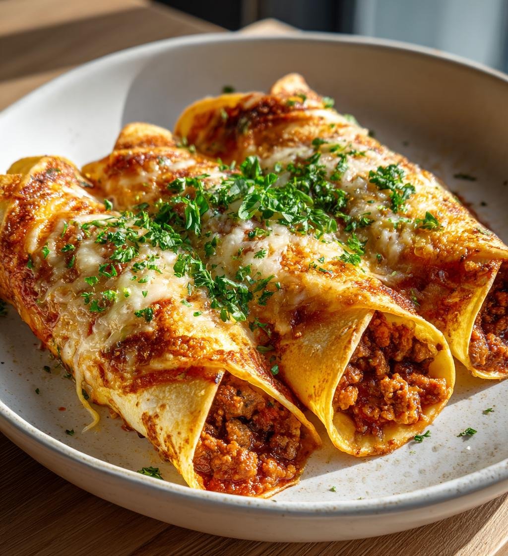 Frasiga tortillakoner med köttfärs och mozzarella – Enkel och God middag
