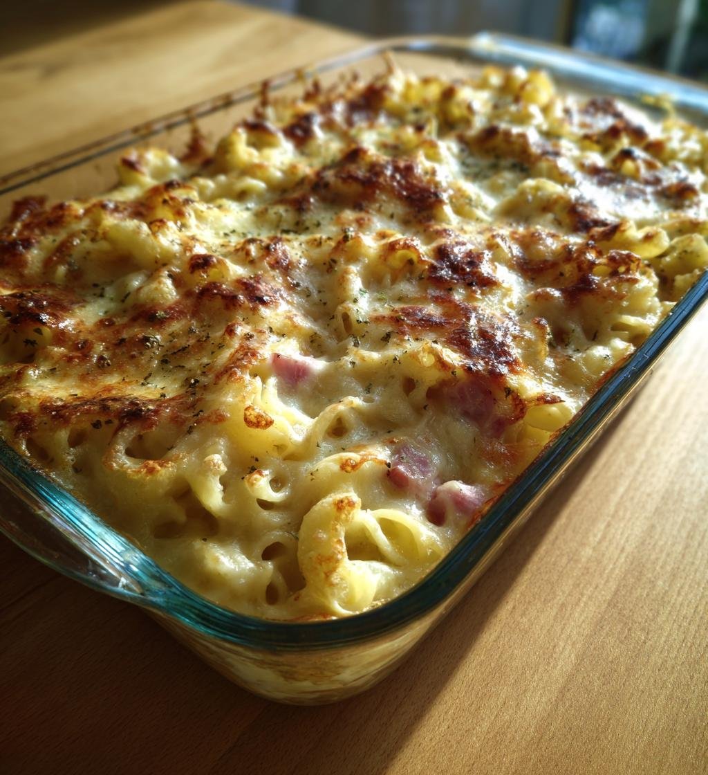 Makaronipudding med skinka och ost – Enkel och God middag