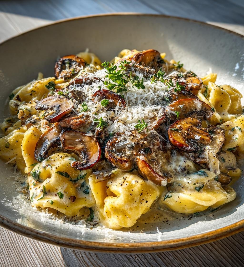 Krämig fläskfilépasta med svamp och parmesan – Enkel och God