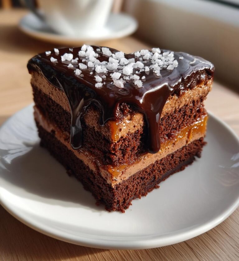 Browniehjärtan med salt karamell