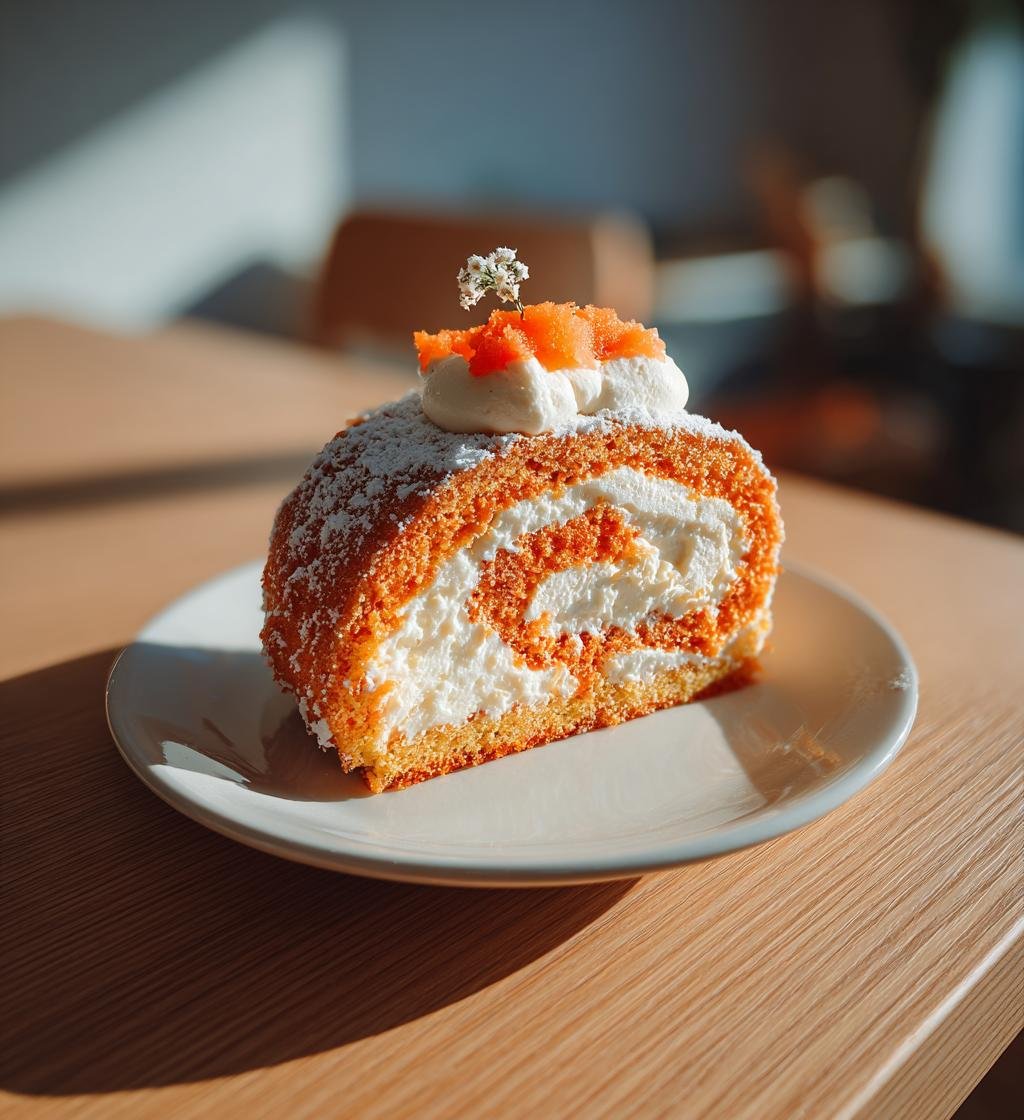Morotsrulltårta med färskostfyllning – Enkel och Saftig Dessertsensation