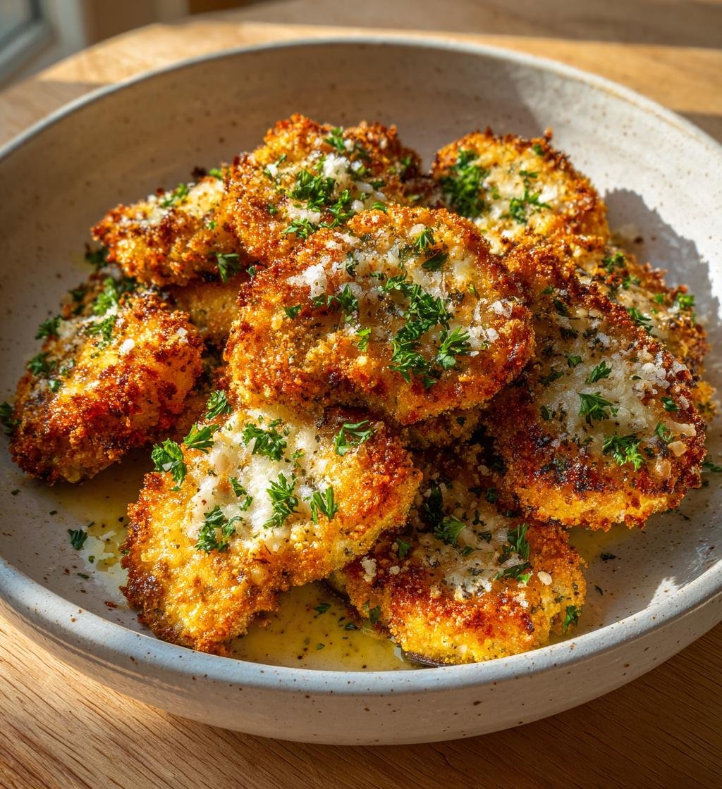 Frasig aubergineschnitzel med parmesan – Enkel och God middag