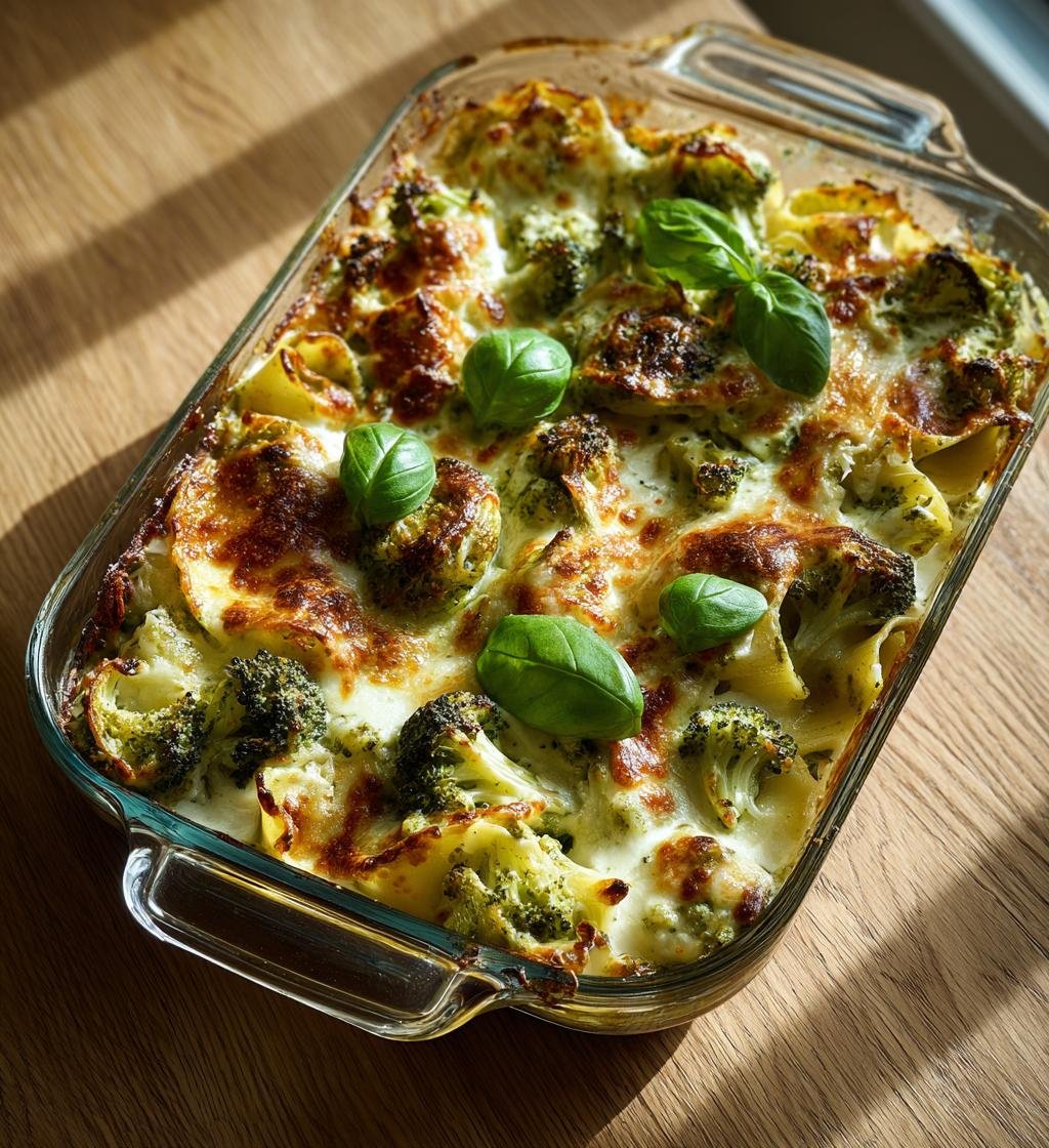 Broccolipestopasta i ugn med mozzarella – Enkel och Krämig - steg för steg