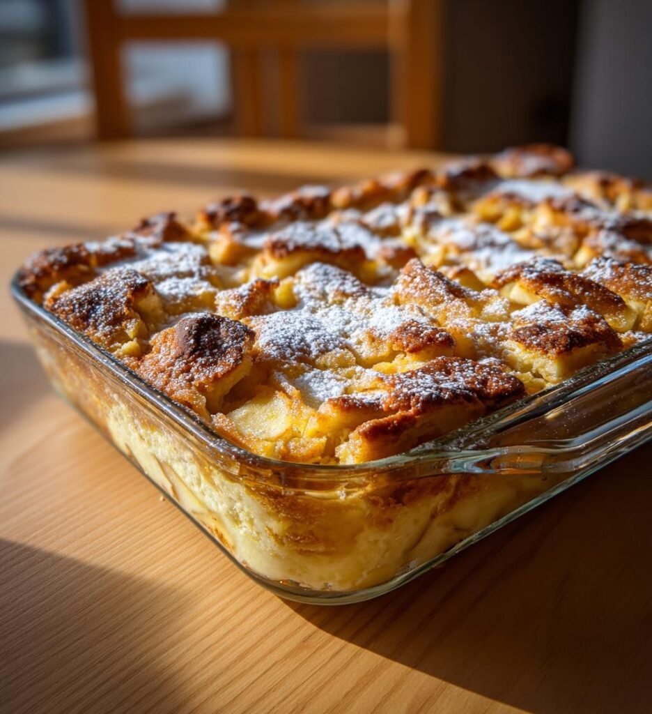 Äppelsmulpajsrutor med cheesecakefyllning