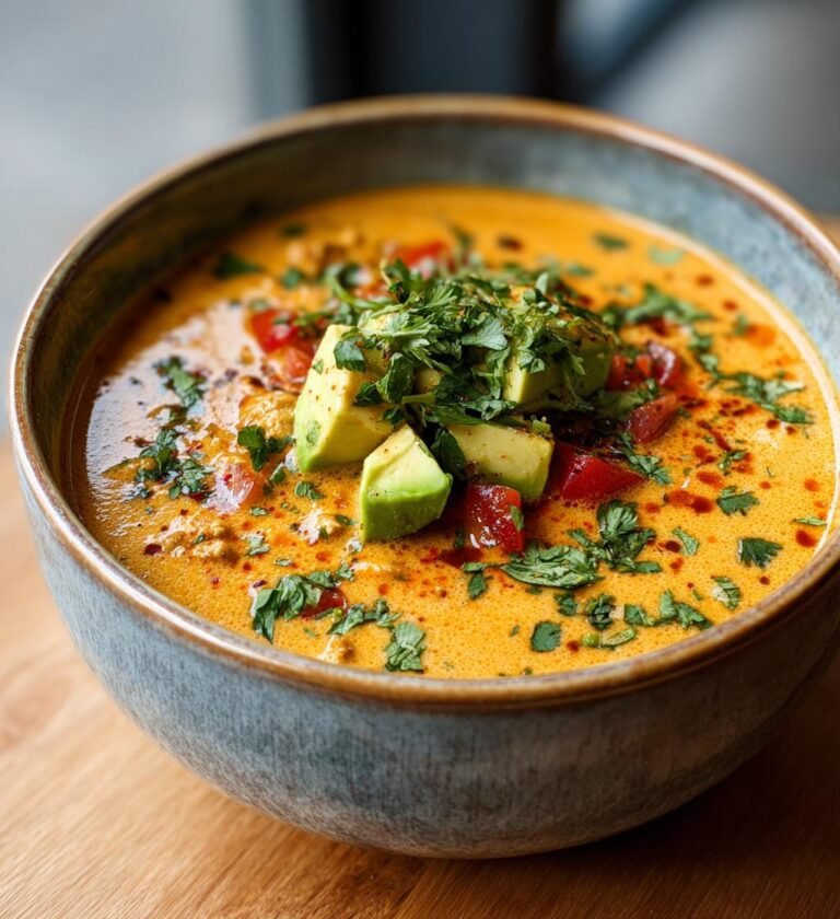 Krämig tacosoppa med köttfärs och färskost