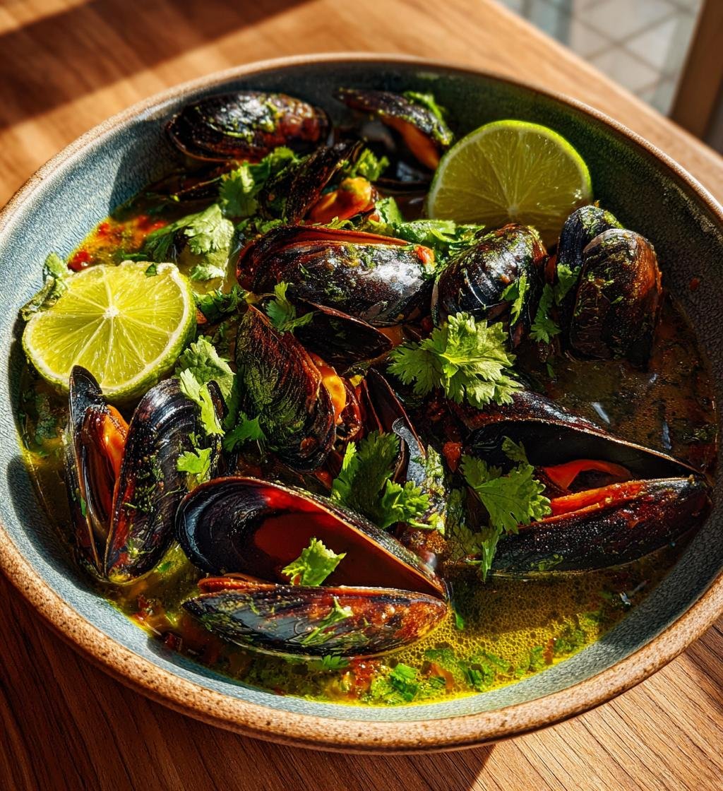 Musselgryta med kokosmjölk, lime och koriander – Enkel och God! - steg för steg