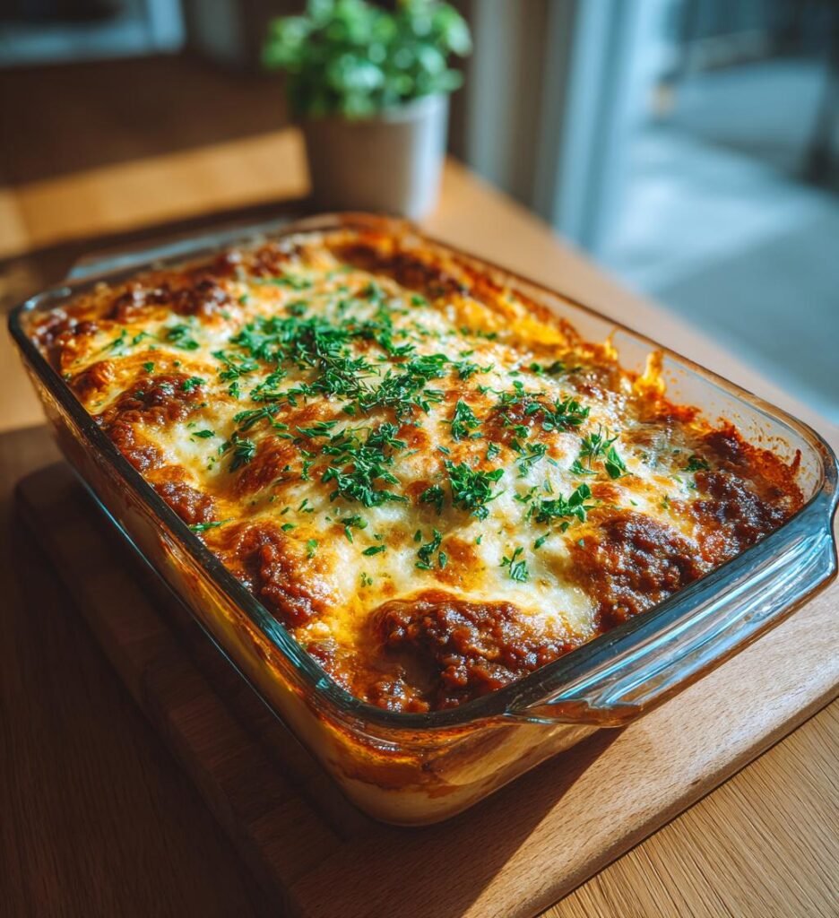 Sötpotatisgratäng med köttfärs och ost