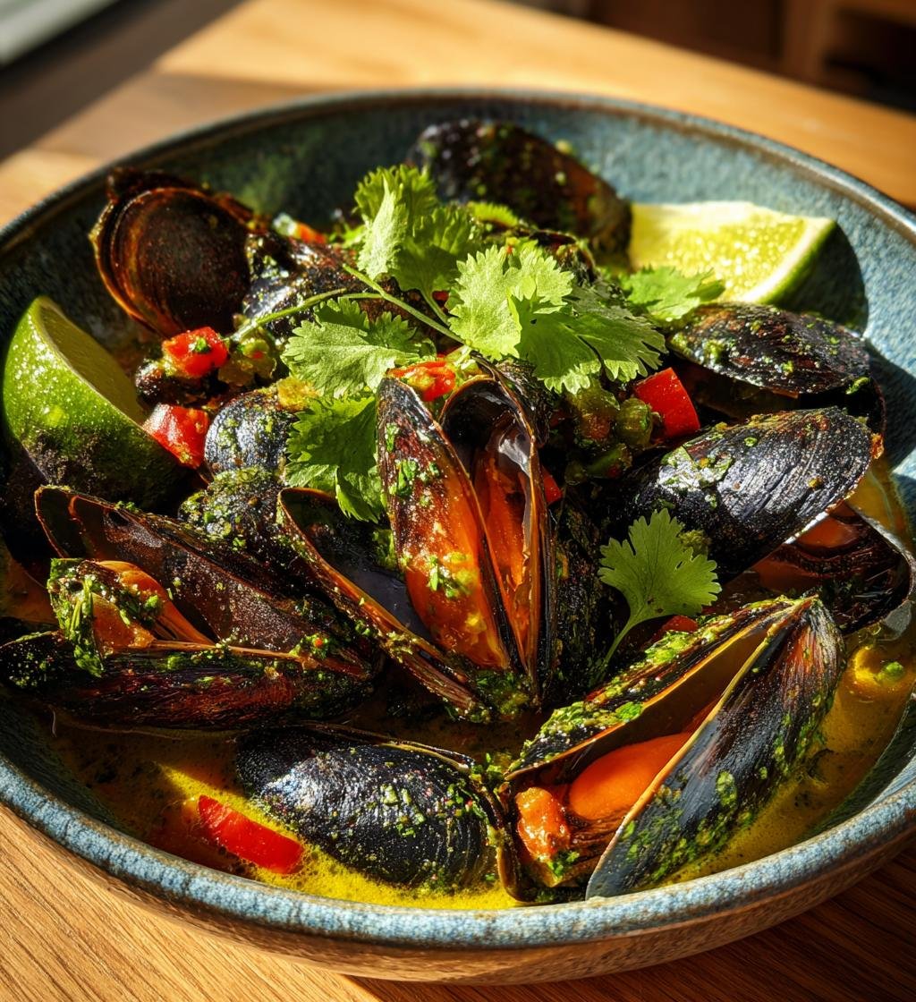 Musselgryta med kokosmjölk, lime och koriander – Enkel och God!