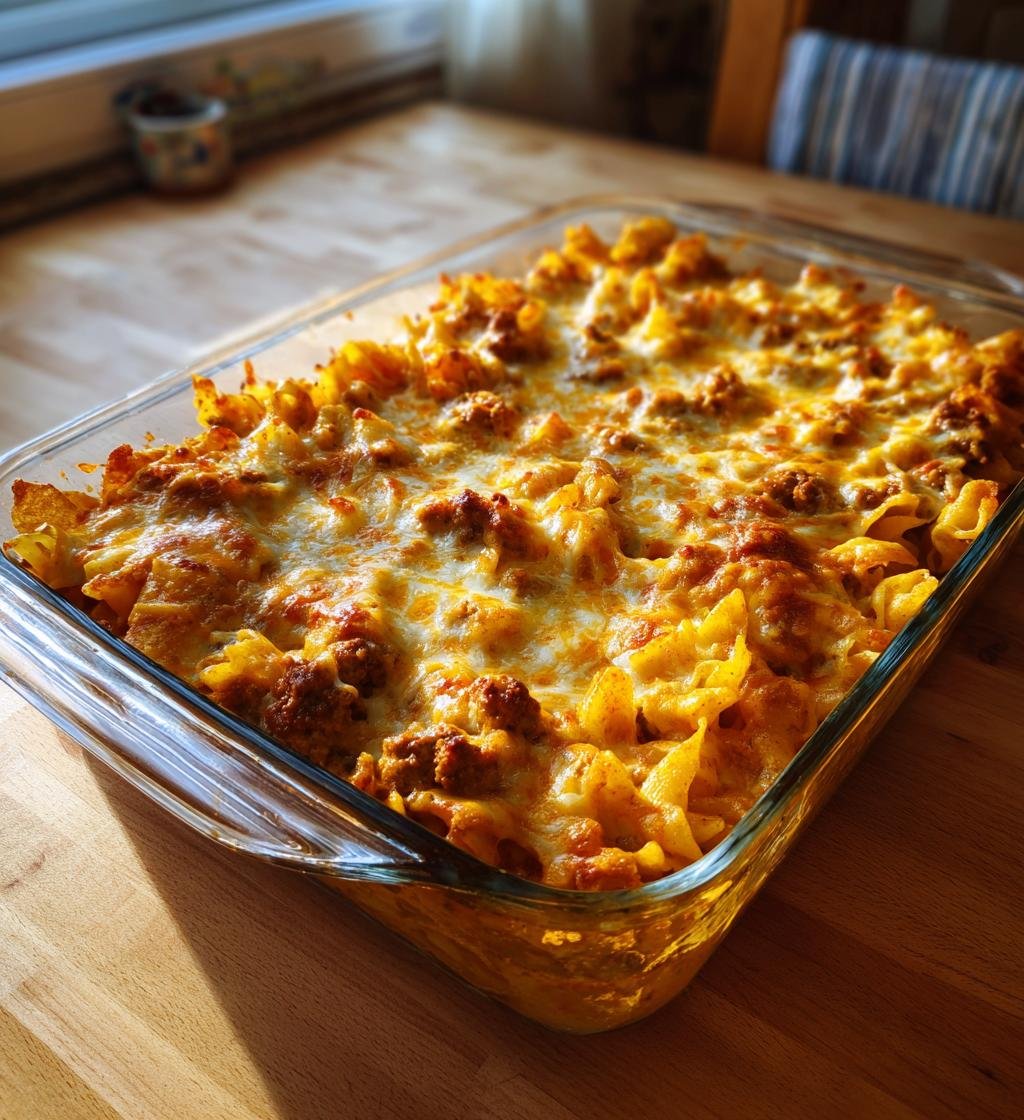 Tacopasta i ugn med köttfärs och nachotäcke – Enkel och God vardagsmat - steg för steg