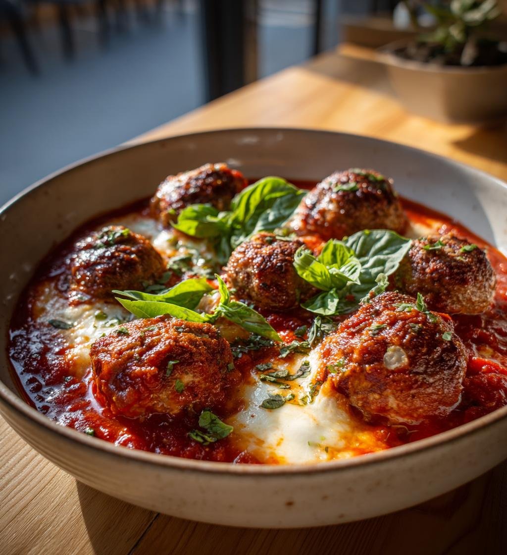 Kalkonköttbullar med tomat, basilika och mozzarella - Enkel och God - steg för steg