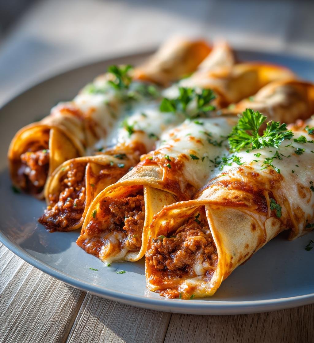 Frasiga tortillakoner med köttfärs och mozzarella – Enkel och God middag - steg för steg