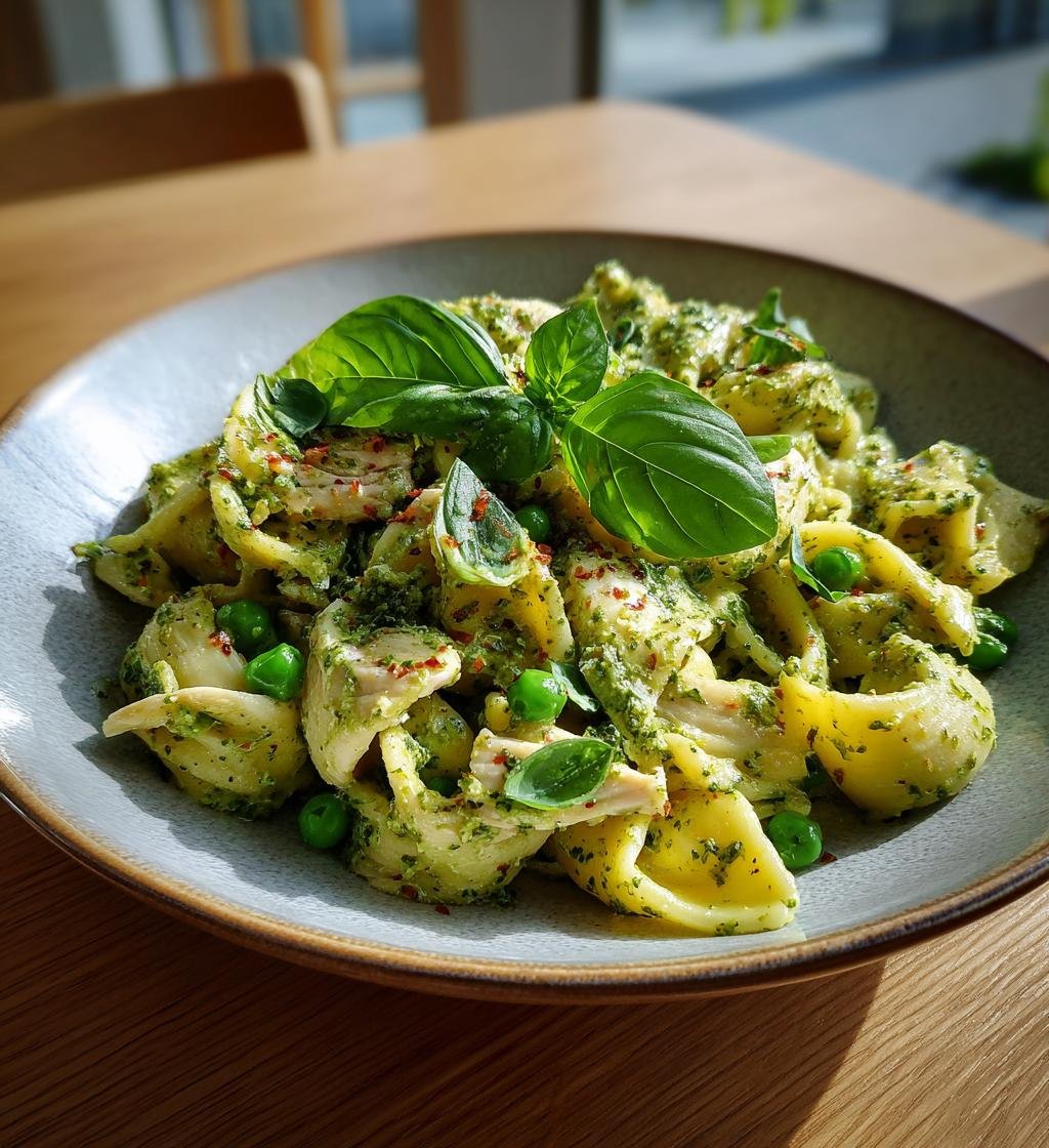 Krämig kycklingpasta med pesto och ärtor – Enkel och God rätt! - steg för steg