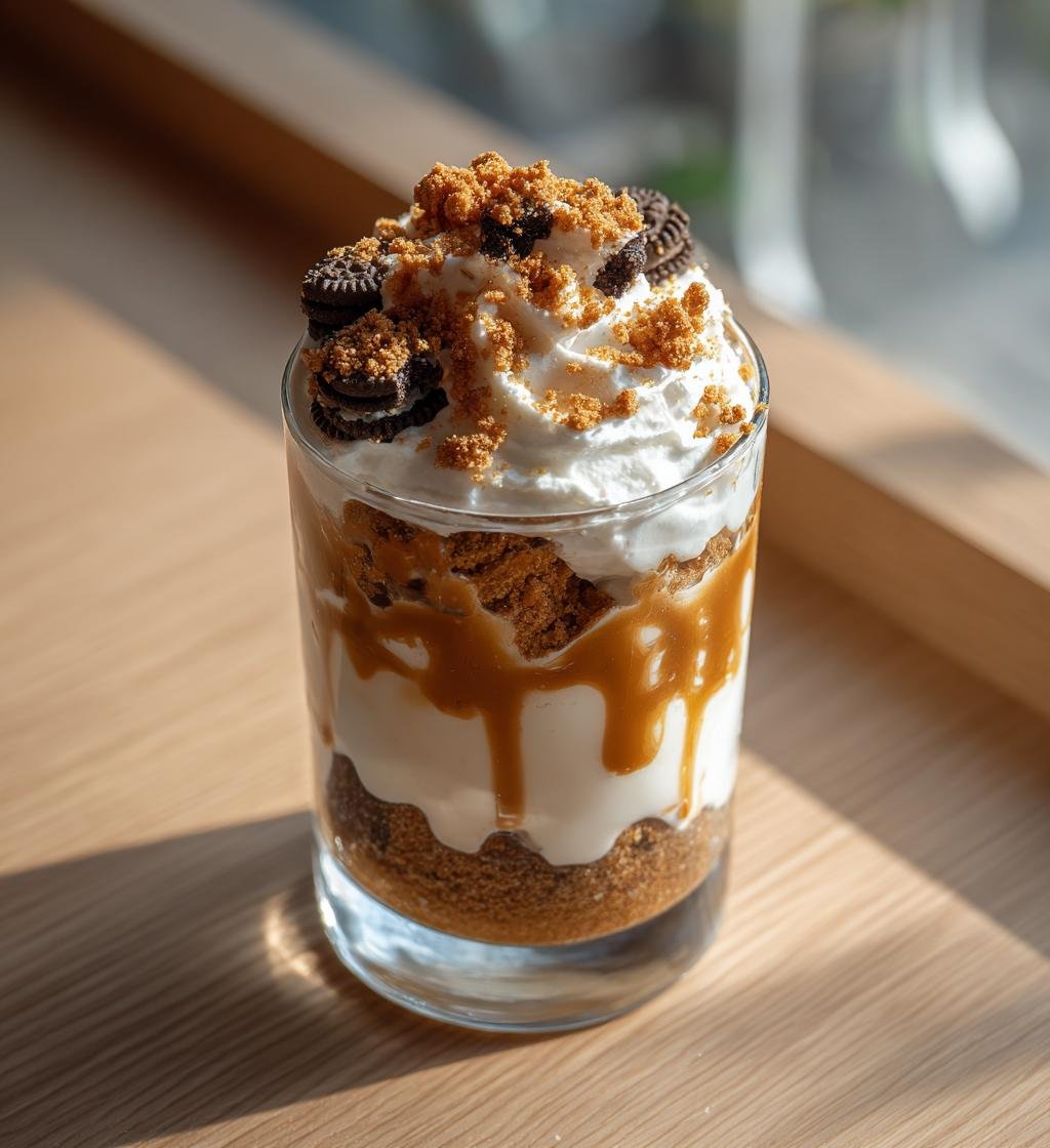 Oreodessert med karamell i glas – Enkel och God efterrätt