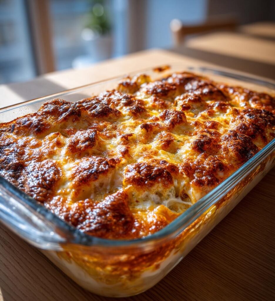 Ugnsbakad sej med purjolök och frasigt osttäcke