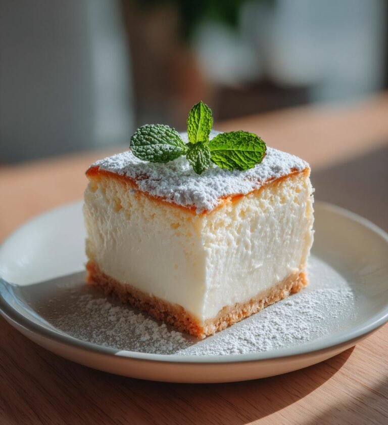 Vaniljcheesecake med krämig vaniljkräm