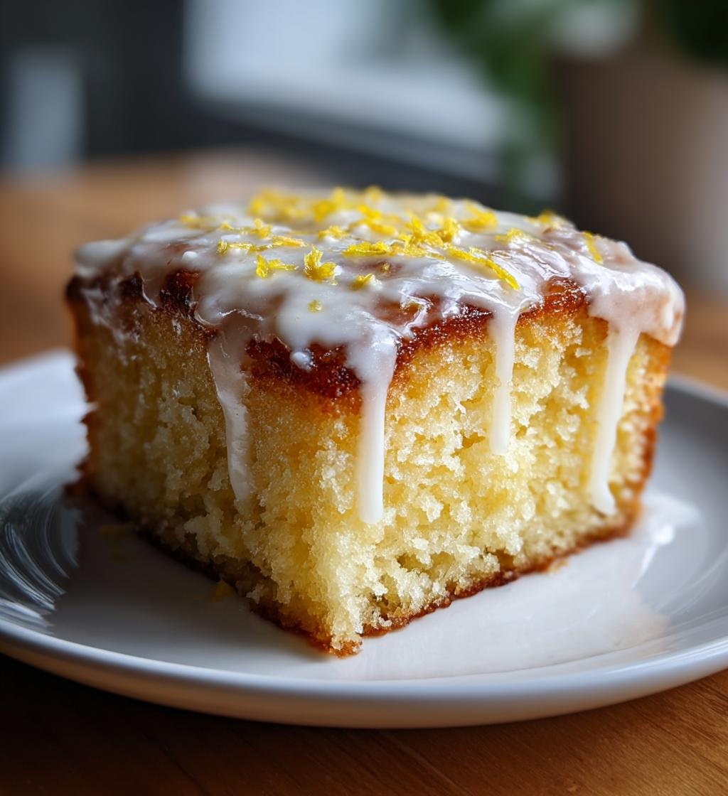 Citronkaka med glasyr – Enkel och Saftig För Alla Tillfällen