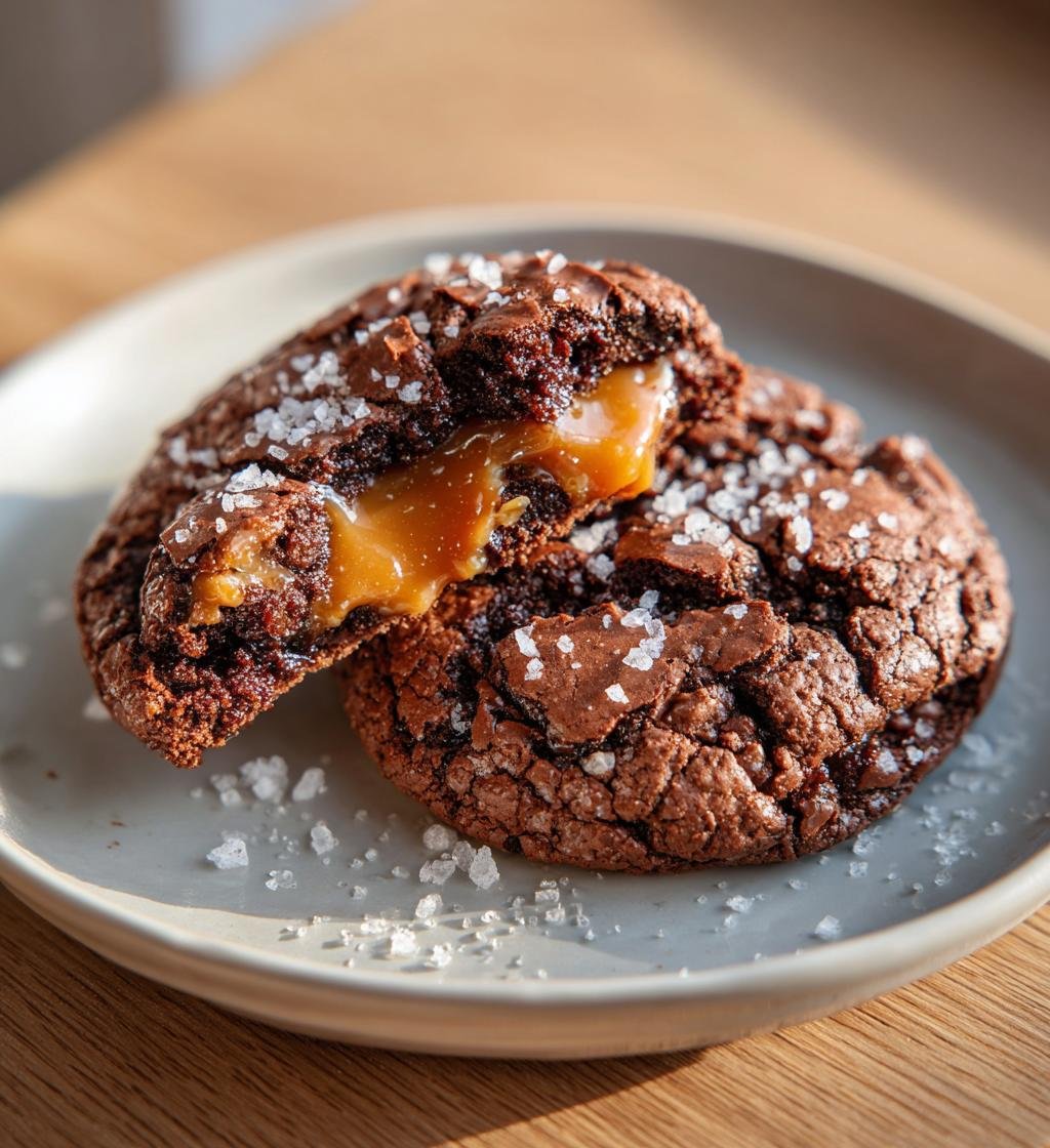 Browniecookies fyllda med mjuk kola - God och Enkel Recept