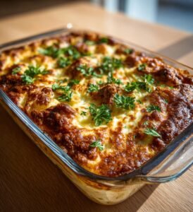 Shepherd's pie med rotsellerimos och parmesan