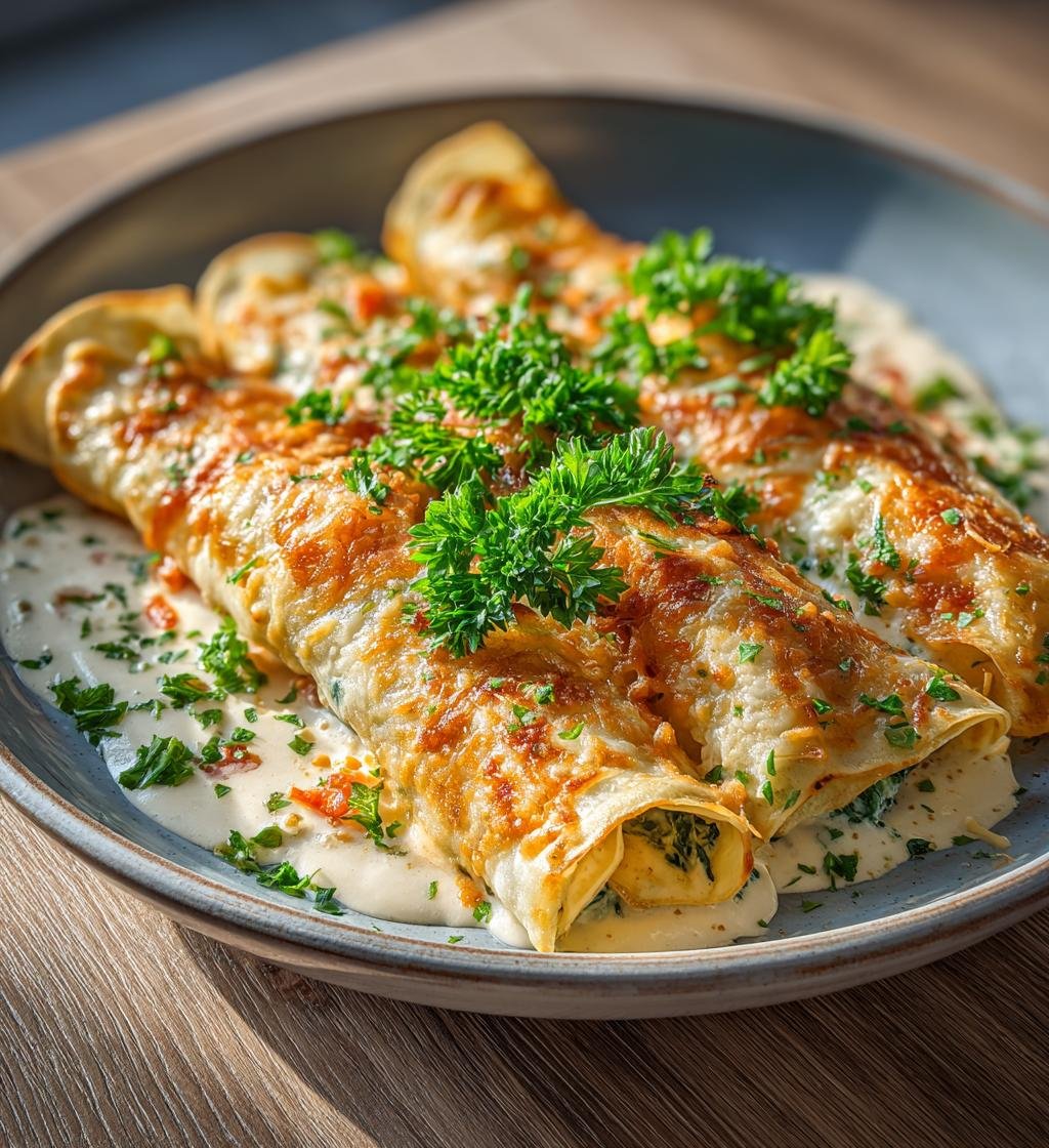 Laxfyllda crêpes med spenat och ost – Enkel och God rätt