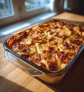 Chorizo- och potatisgratäng med paprikakräm