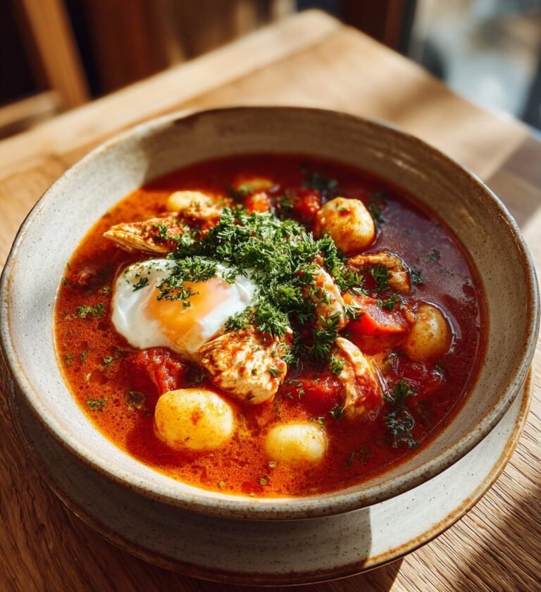 Allt-i-ett-gryta med kyckling, gnocchi och tomat