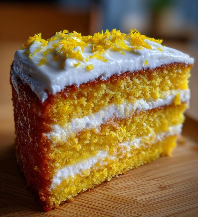 Citron- och marsipantårta till påsk