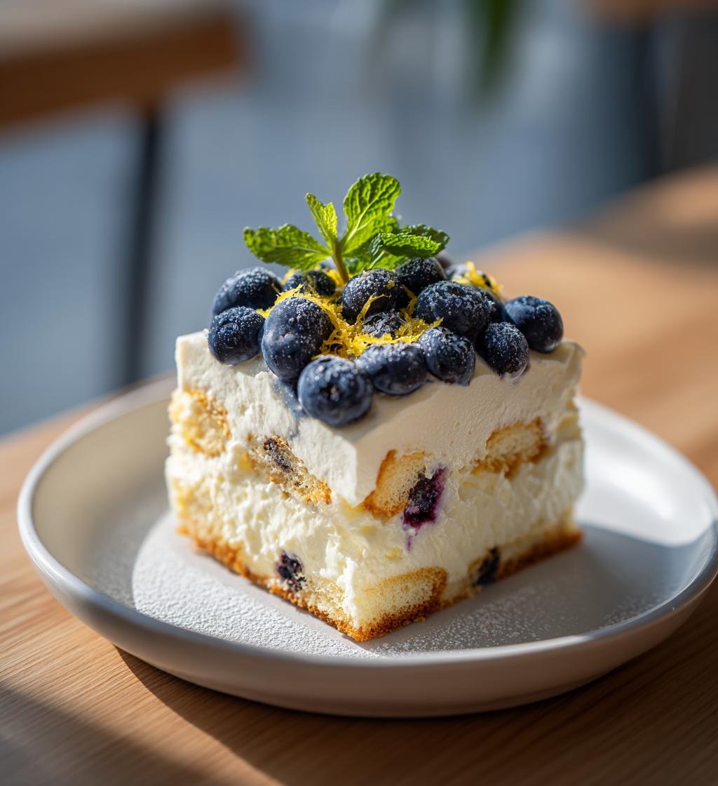 Blåbärs- och citrontiramisu med mascarpone – Enkel och God Dessert