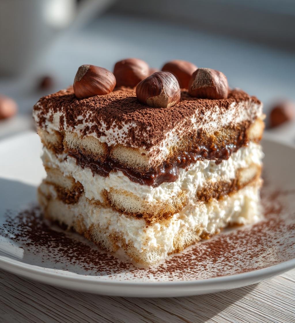 Nutellatiramisu med hasselnötter och kakao – Enkel och Krämig Dessert