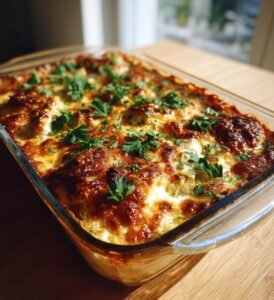 Kycklinggratäng med kronärtskocka, citron och parmesan