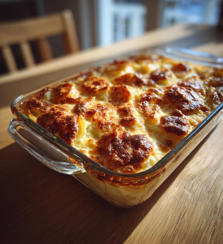 Valborgsgratäng med kyckling, potatis och Västerbottensost