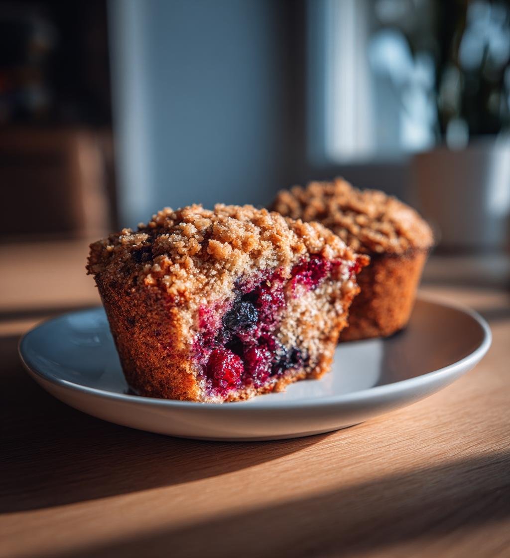 Blåbärsmuffins med knäckigt havresmul – Perfekt och enkel bakning
