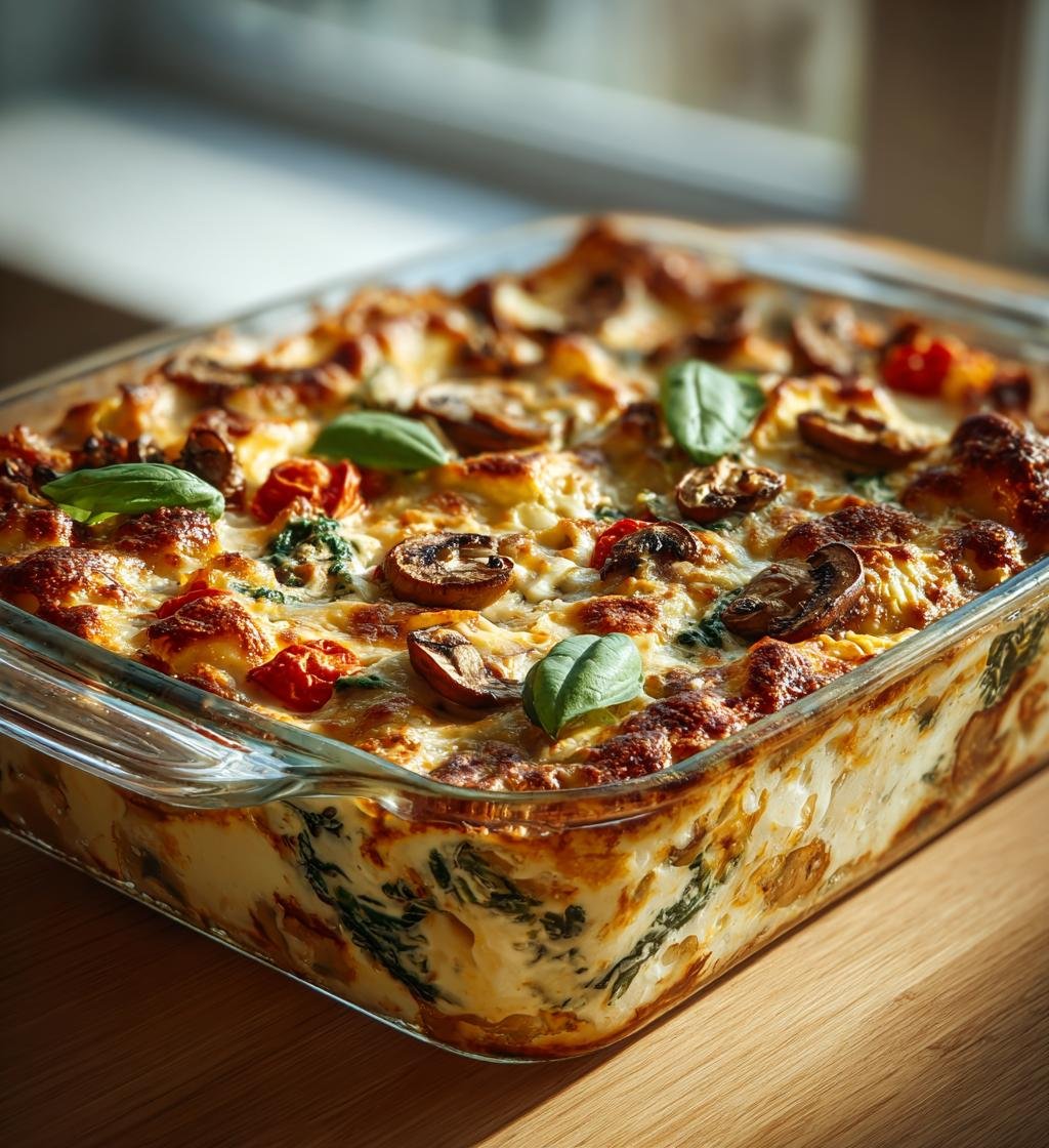 Kycklinglasagne med svamp, spenat och ricotta - Enkel och God - steg för steg