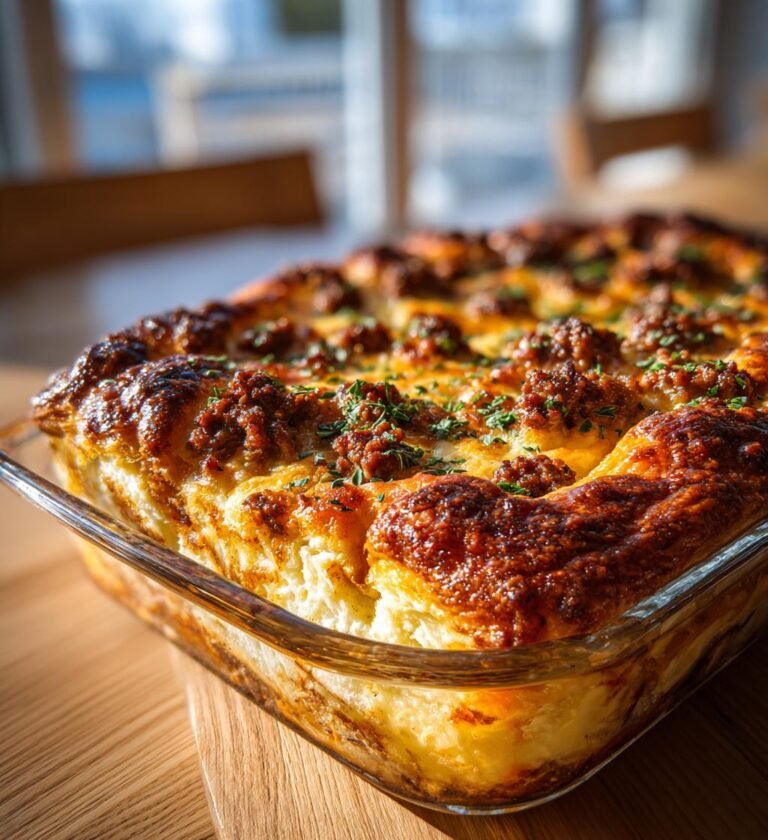 Köttfärspaj med frasigt ostskal och dijonsenap