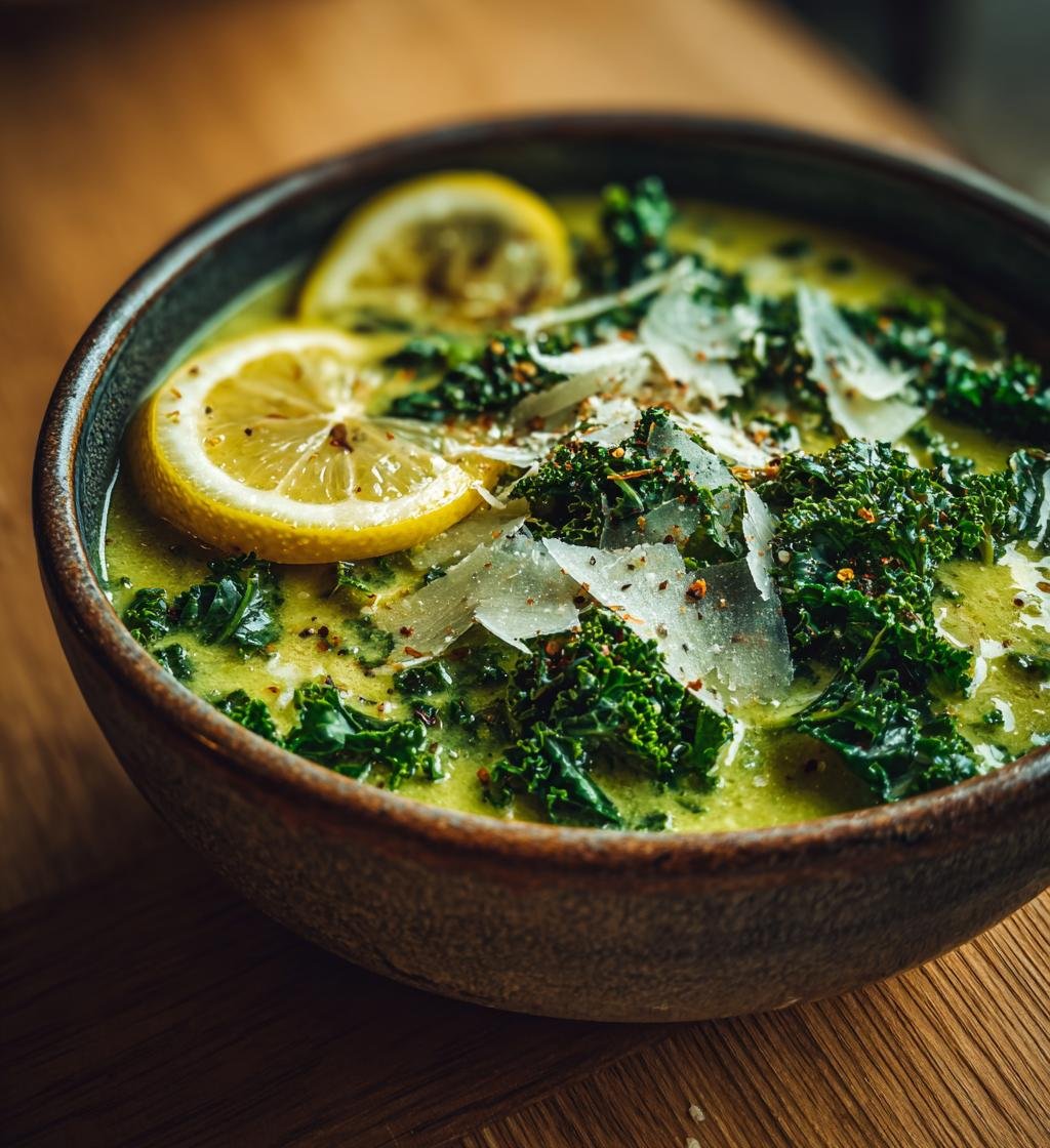 Vit bönsoppa med grönkål, citron och parmesan – Enkel och nyttig