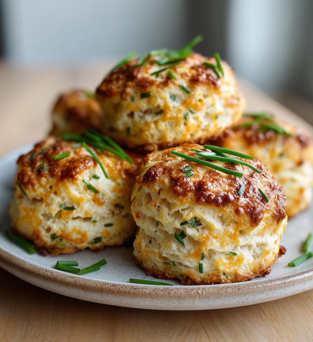 Ostiga scones med gräslök och lagrad cheddar – En perfekt frukost!