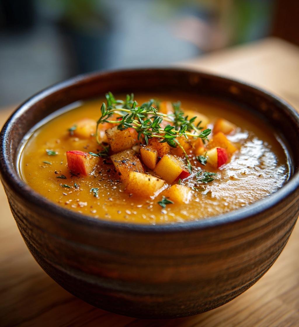 Rostad palsternackssoppa med äpple och timjan – Enkel och God